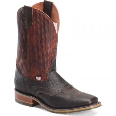 DoubleH Mens 11” Baler Wide Square Toe Roper Boot DH4654