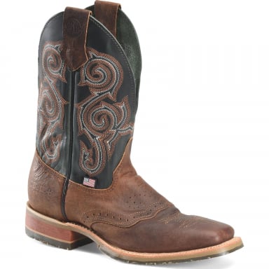 DoubleH Mens 11” Haywood Wide Square Toe Roper Boot DH4661