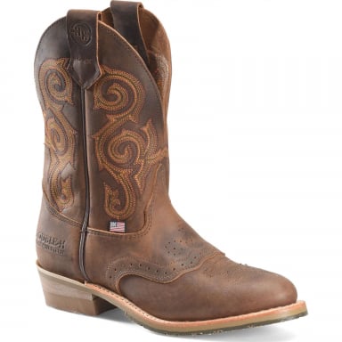 DoubleH Mens 11” Rockdale U Toe Roper Boot DH4663