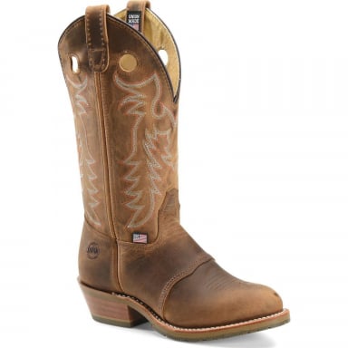 Double H Womens 12" Domestic Round Toe I.C.E. Buckaroo DH5159