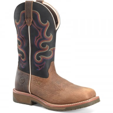 DoubleH Mens 12" Belgrade Wide Square Toe Roper Boot DH6140