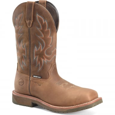 DoubleH Mens 12" Brockton Waterproof Wide Square Toe Roper DH6141