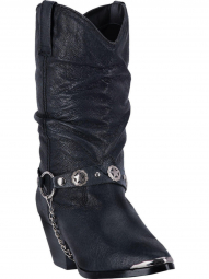 Dingo Womens Olivia Leather Boot Black DI522