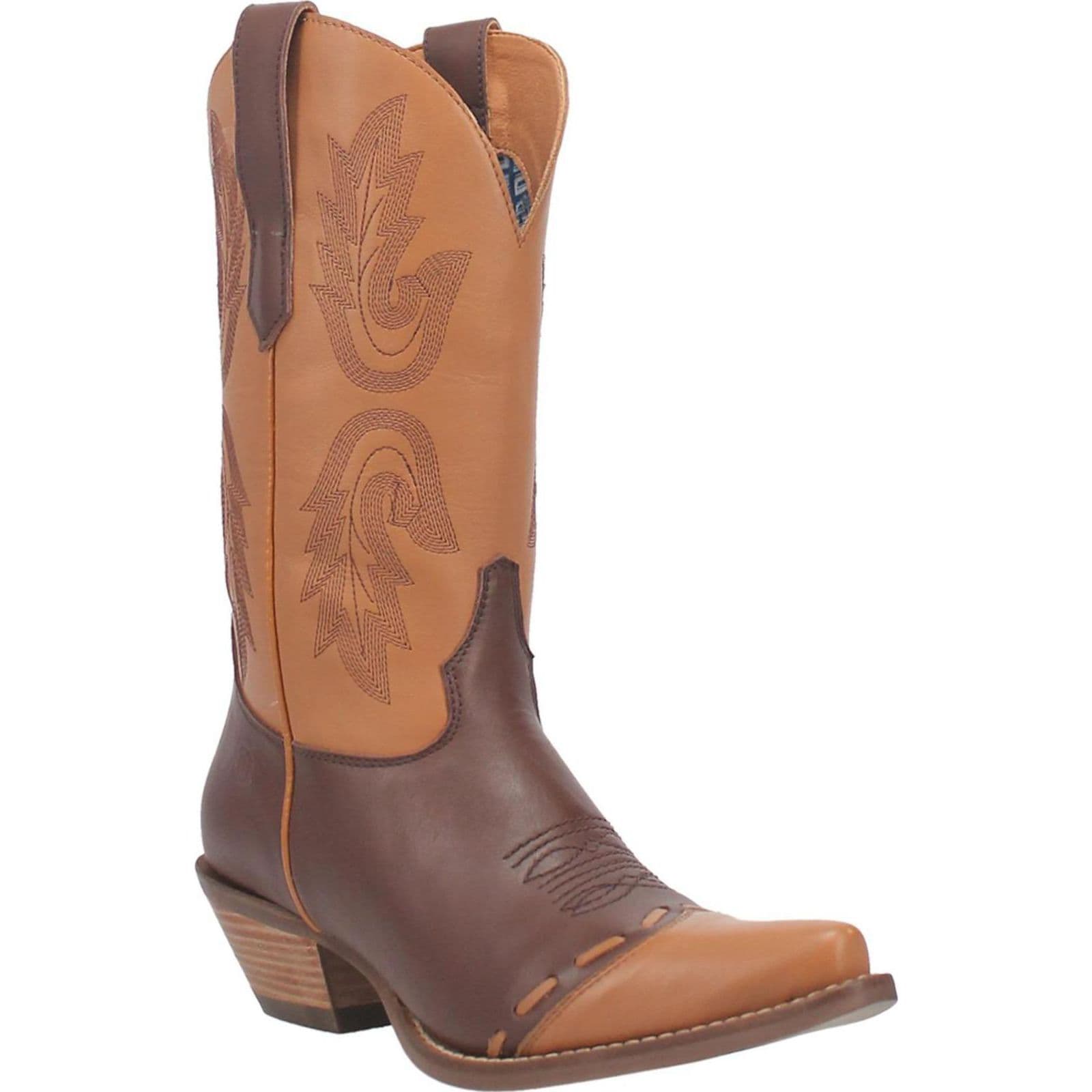 Dingo Womens Take Me Home Leather Boot Camel DI913