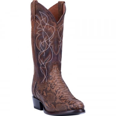 Dan Post Mens Manning Python Boot Bay Apache-Tan Cowboy Boot DP3037