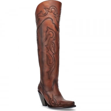 Dan Post Womens Seductress Leather Boot Chestnut DP3285