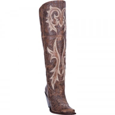 Dan Post Womens Jilted Leather Boot Brown Fashion Western Boot DP3709