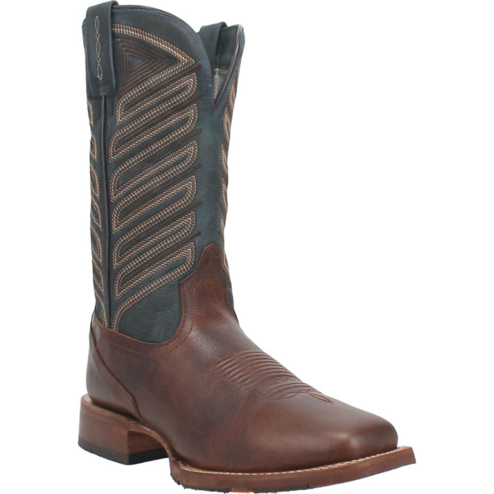 Shop Dan Post Mens Ivan Leather Boot Chocolate/Blue DP4186 | Save 20% ...