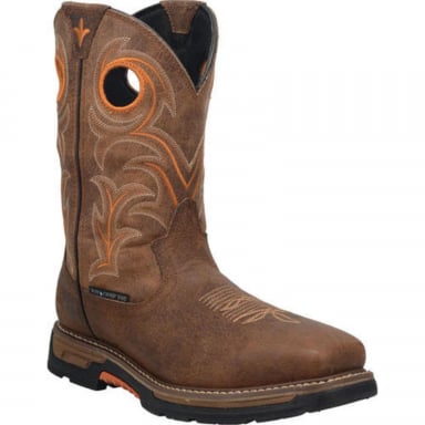 Dan Post Mens Storms Eye Waterproof Brown Western Work Boot DP56414