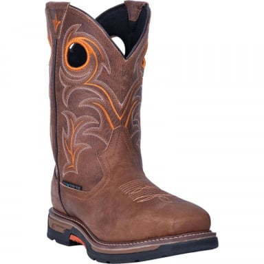 Dan Post Mens Storms Eye Composite Toe Brown Cowboy Boot DP59414