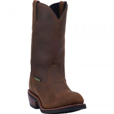 Dan Post Mens Albuquerque Waterproof Leather Boot Mid Brown Cowboy Boot DP69681