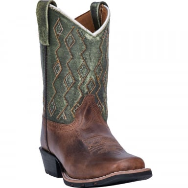 Dan Post Kids Teddy Rust-Green Cowboy Boot DPC2946