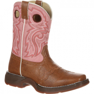 Lil Durango Little Kid Tan Lacey Western Boot BT287