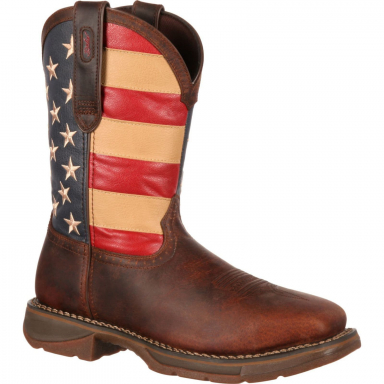 Rebel by Durango Mens Steel Toe Flag Western Flag Boot DB020