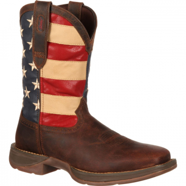 Durango Mens Rebel Patriotic Pull-On Western Flag Boot DB5554