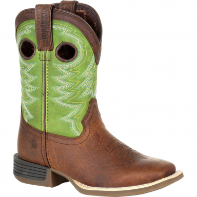 Durango Lil Rebel Pro Little Kids Lime Western Boot  DBT0221C