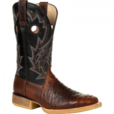 Durango Rebel Pro Mens Oiled Saddle Ostrich Black Boot DURDDB0306