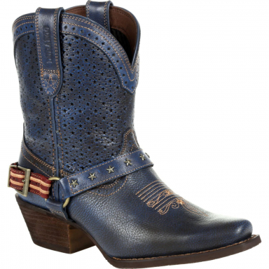 Crush by Durango Womens Blue Ventilated Shortie Western Boot DRD0374