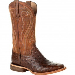 Durango Premium Exotics Womens Full-Quill Ostrich Antiqued Saddle Western Boot DRD0389