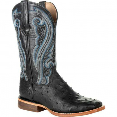 Durango Premium Exotics Womens Black Onyx Ostrich Boot DURDRD0390