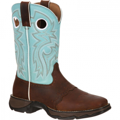 Durango Womens Lady Rebel Womens Powder n Lace Saddle Western Boot RD3471