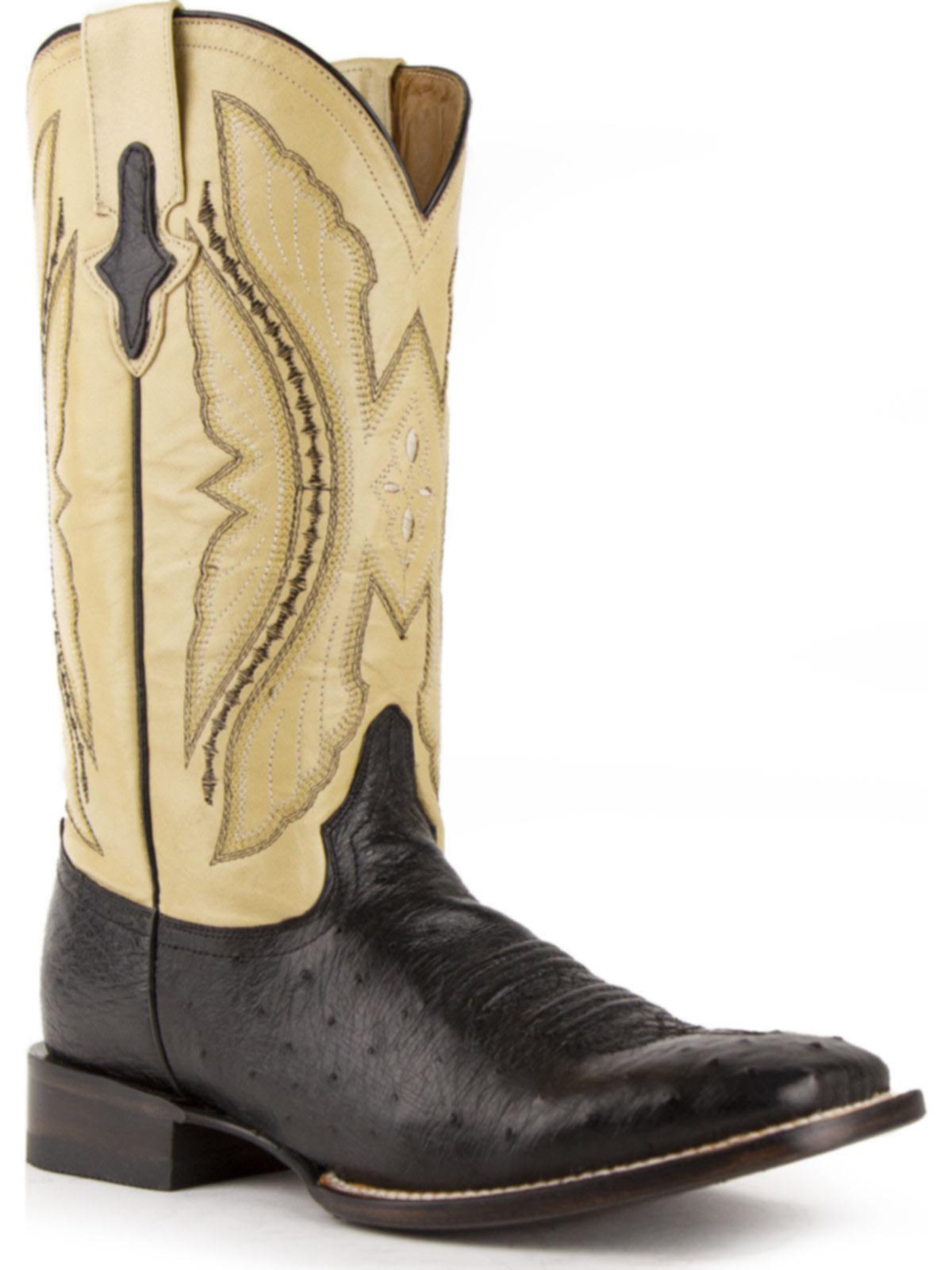 yellow ostrich boots