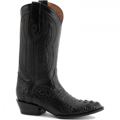 Ferrini Mens Caiman Body Black Boot 10411-04