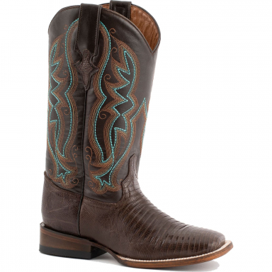 Ferrini Ladies Teju Lizard Chocolate Boot 81193-09