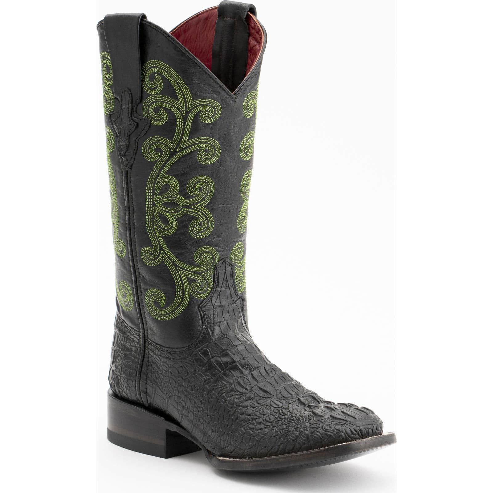 Shop Ferrini Ladies Print Caiman Black Boot 90393 04 Save Now Free Shipping BootAmerica