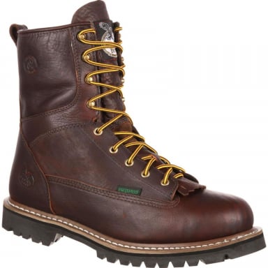 Georgia Boot Mens Waterproof Lace-To Toe Work Boot G101