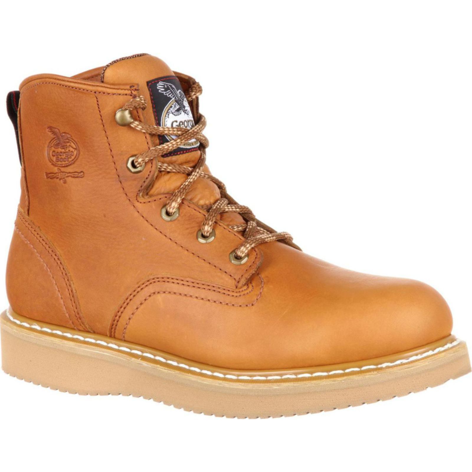 Georgia Boot: Men's 8 Steel Toe Wedge Work Boots - Style #G8342