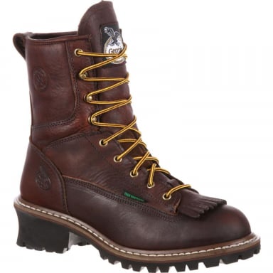 Georgia Boot Mens Steel Toe Waterproof Logger Boot G7313