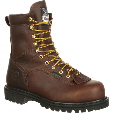 Georgia Boot Mens Lace-to Toe Steel Toe Waterproof Work Boot G8341