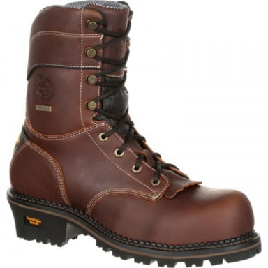 Georgia Boot Mens AMP Light Logger Composite Toe Waterproof Work Boot GB00236