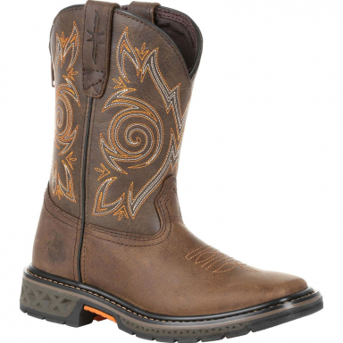 Georgia Boot Carbo-Tec Little Kids Brown Pull on Boot GB00342C