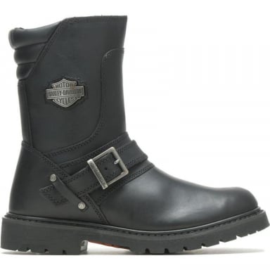 Harley Davidson Mens Booker Black Biker Boot D95194