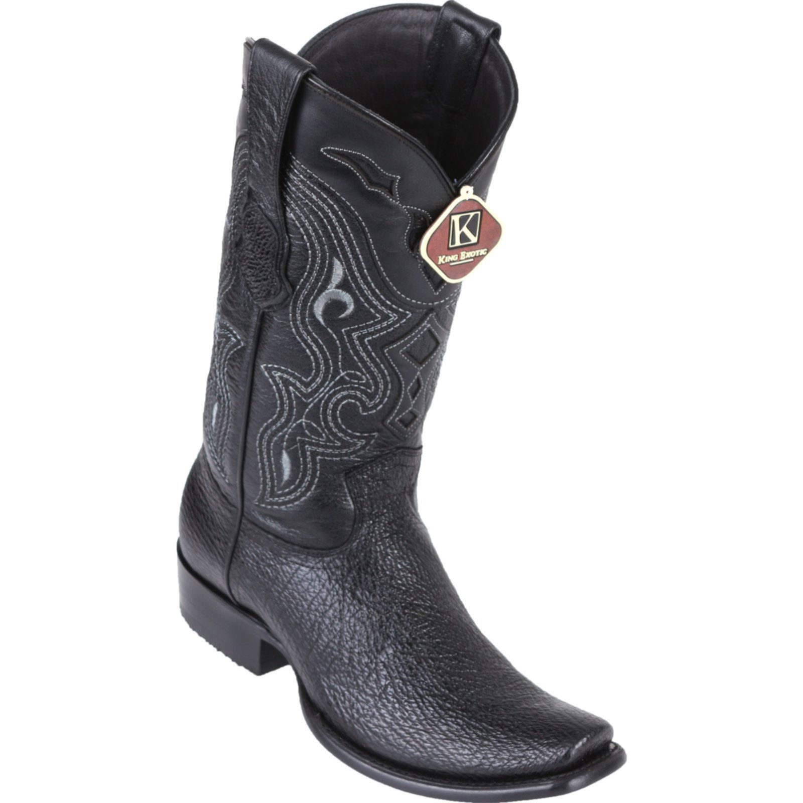 Shop King Exotic Mens Dubai Boot Shark Black Cowboy Boot 4790905 | Save ...