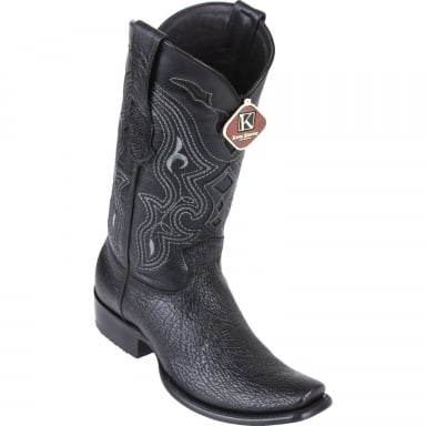 King Exotic Mens Dubai Boot Shark Black Cowboy Boot 4790905