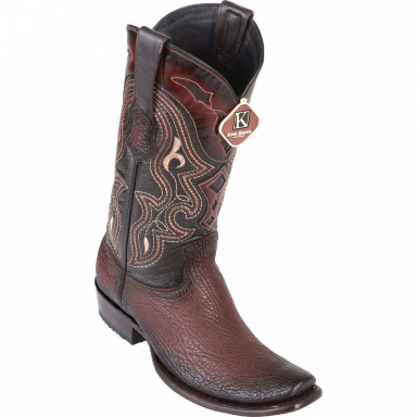 King Exotic Mens Dubai Boot Shark Faded Brown Cowboy Boot 4790916