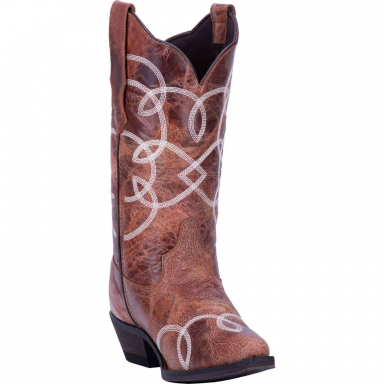 Laredo Womens Happy Hour 12" Rust Snip Toe Boot 52302