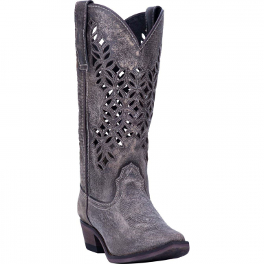 Laredo Womens Chopped Out 13" Blue Snip Toe Boot 52317