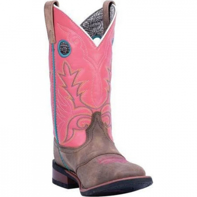 Laredo Womens Clover 11" Sand Broad Square Toe Boot 5608