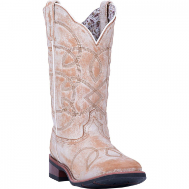 Laredo Womens All Mixed Up 11" Tan Broad Square Toe Boot 5691