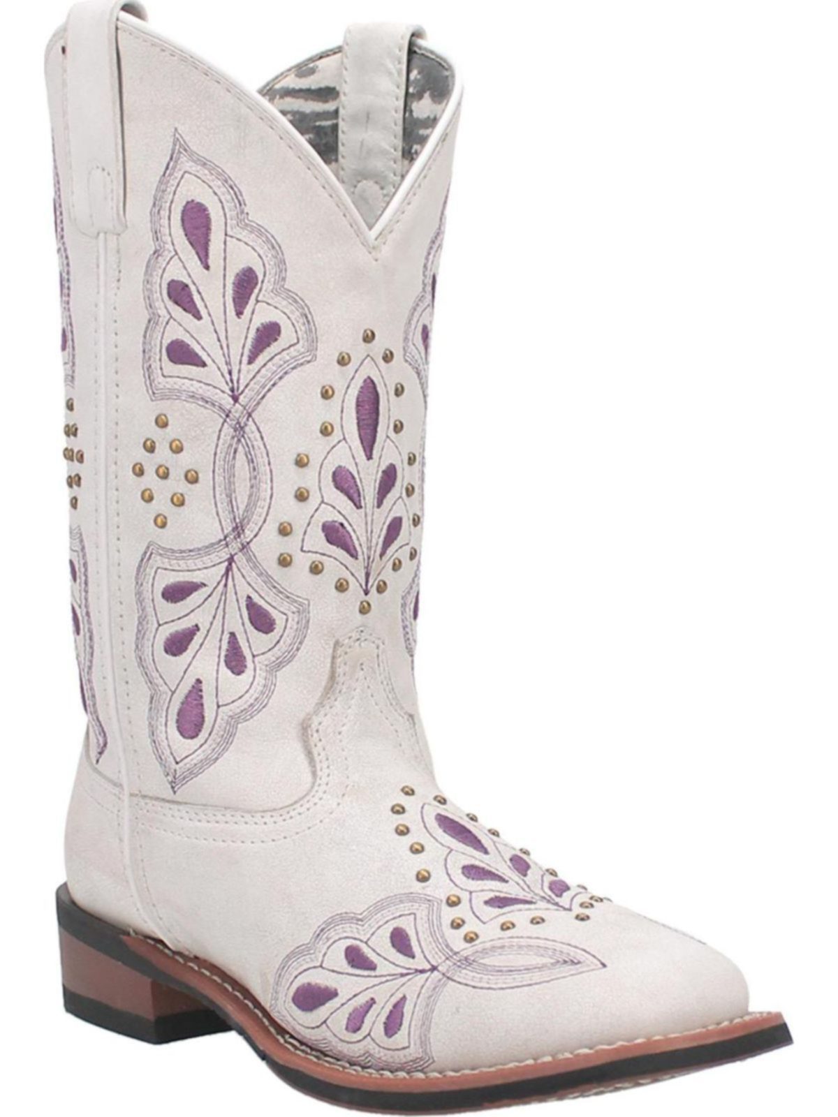 Shop Laredo Womens Dionne Leather Boot White 5923 | Save 20% + Free ...