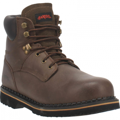 Laredo Mens Hub & Tack-Steel Toe Brown 66344