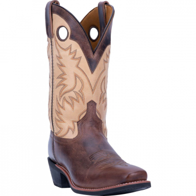 Laredo Mens Patton 12" Brown Cowboy Square Toe Boot 68321