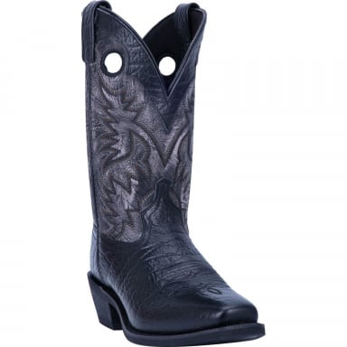 Laredo Mens Patton 12" Black Cowboy Square Toe Boot 68327