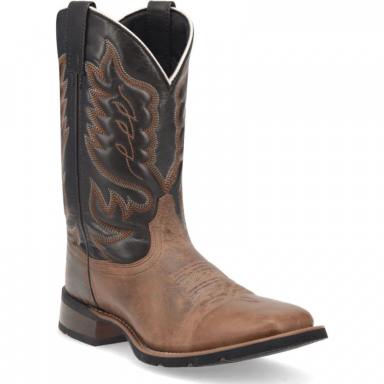 Laredo Mens Montana Leather Boot Sand/Chocolate 7800