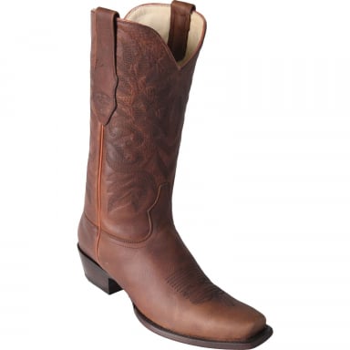 Los Altos Mens 7 Toe Rage Pull Up Honey Cowboy Boot 589951