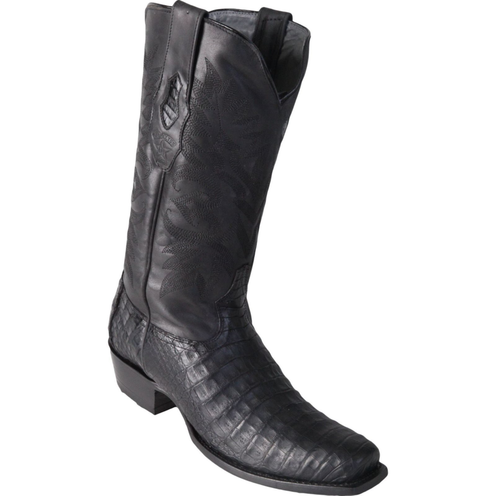 Shop Los Altos Mens 7 Toe Caiman Belly Black Cowboy Boot 58G8205 | Save ...